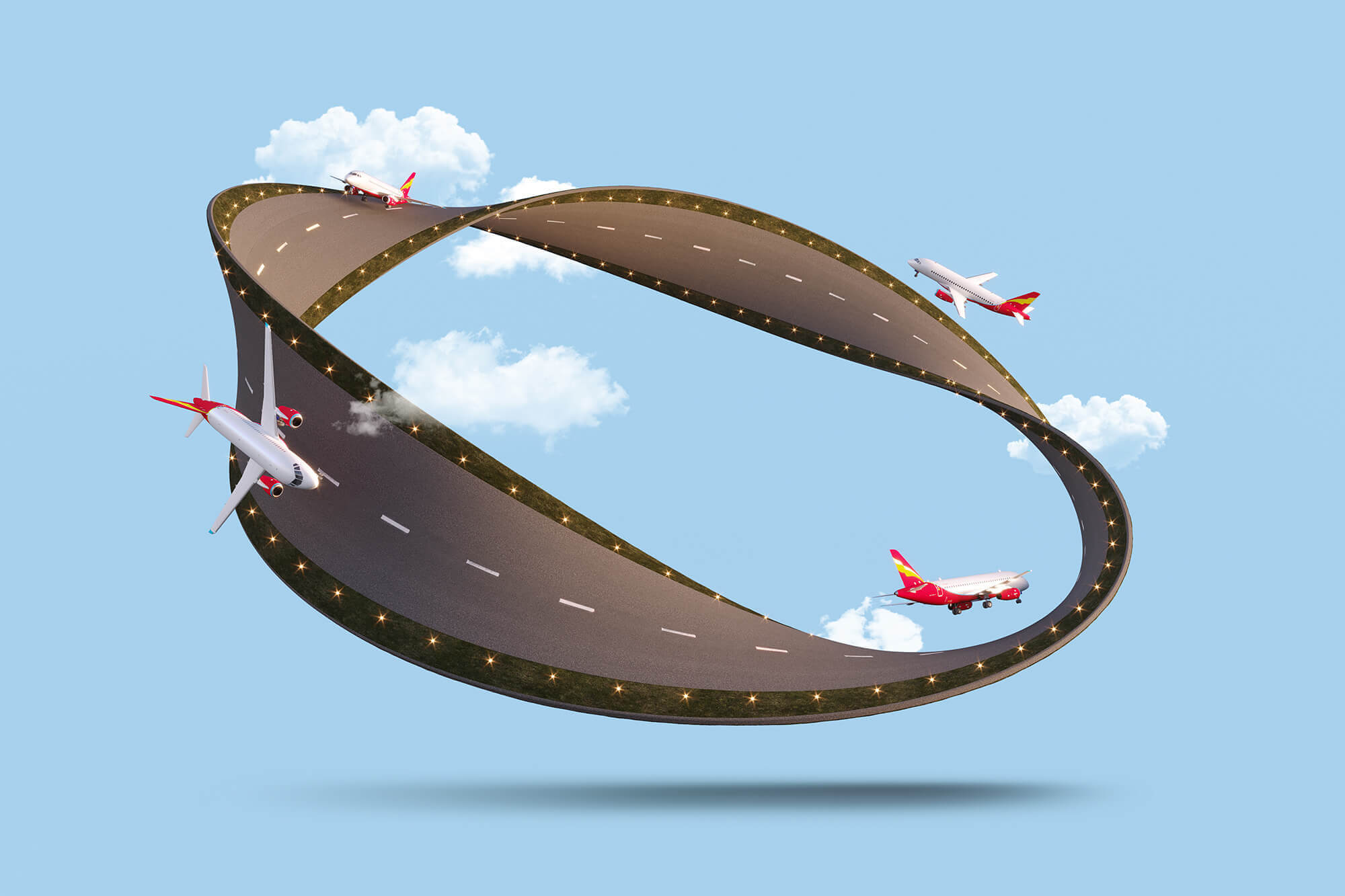 loop circular collage concept Seguros